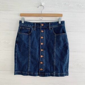 Madewell Denim Button Skirt